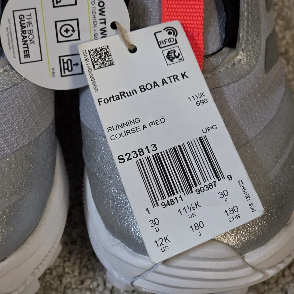 Adidas FortaRun BOA ATR Boots Reflective Silver  Grade School Size 12.5Y S23813